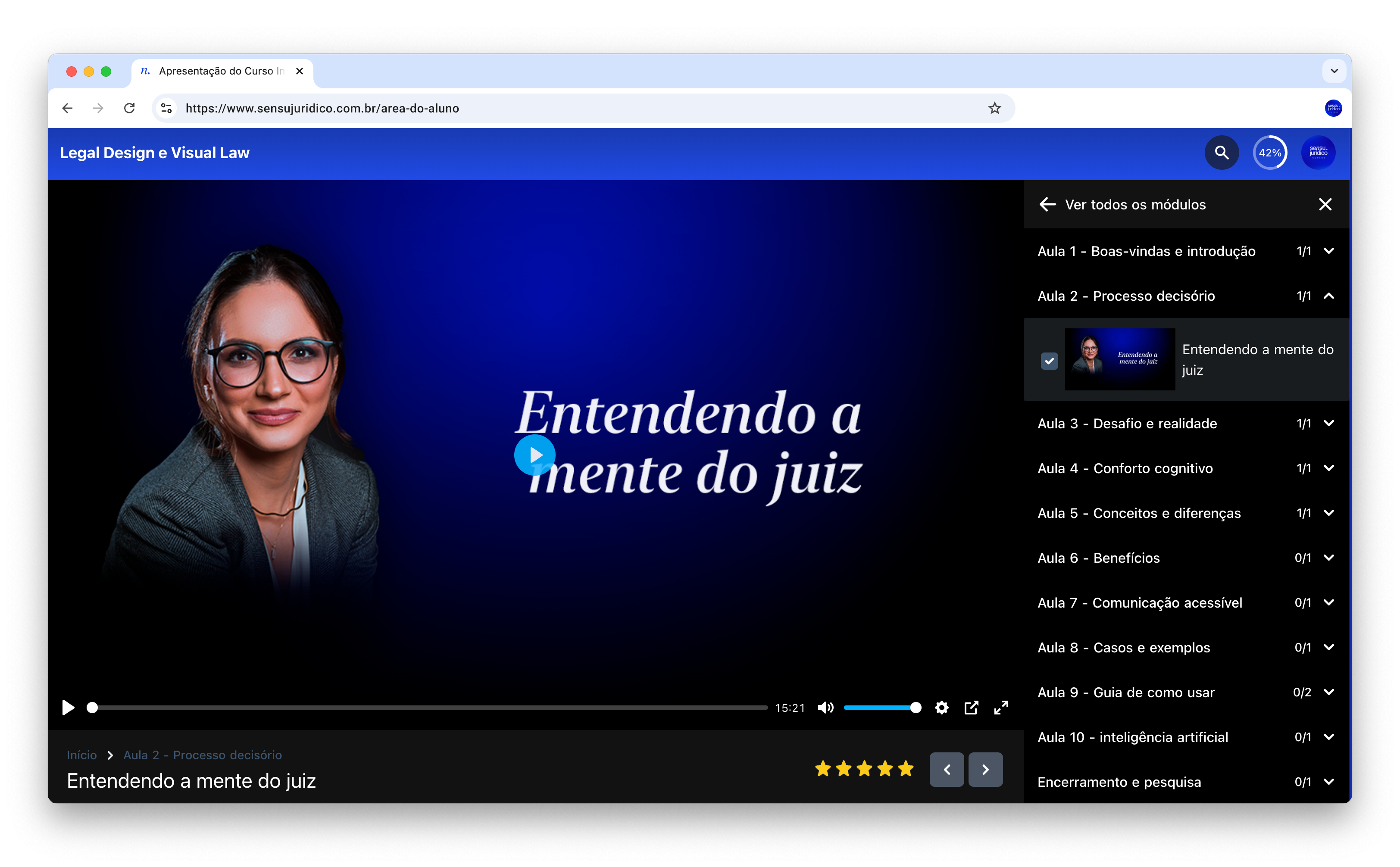Área do Aluno - Legal Design - 01