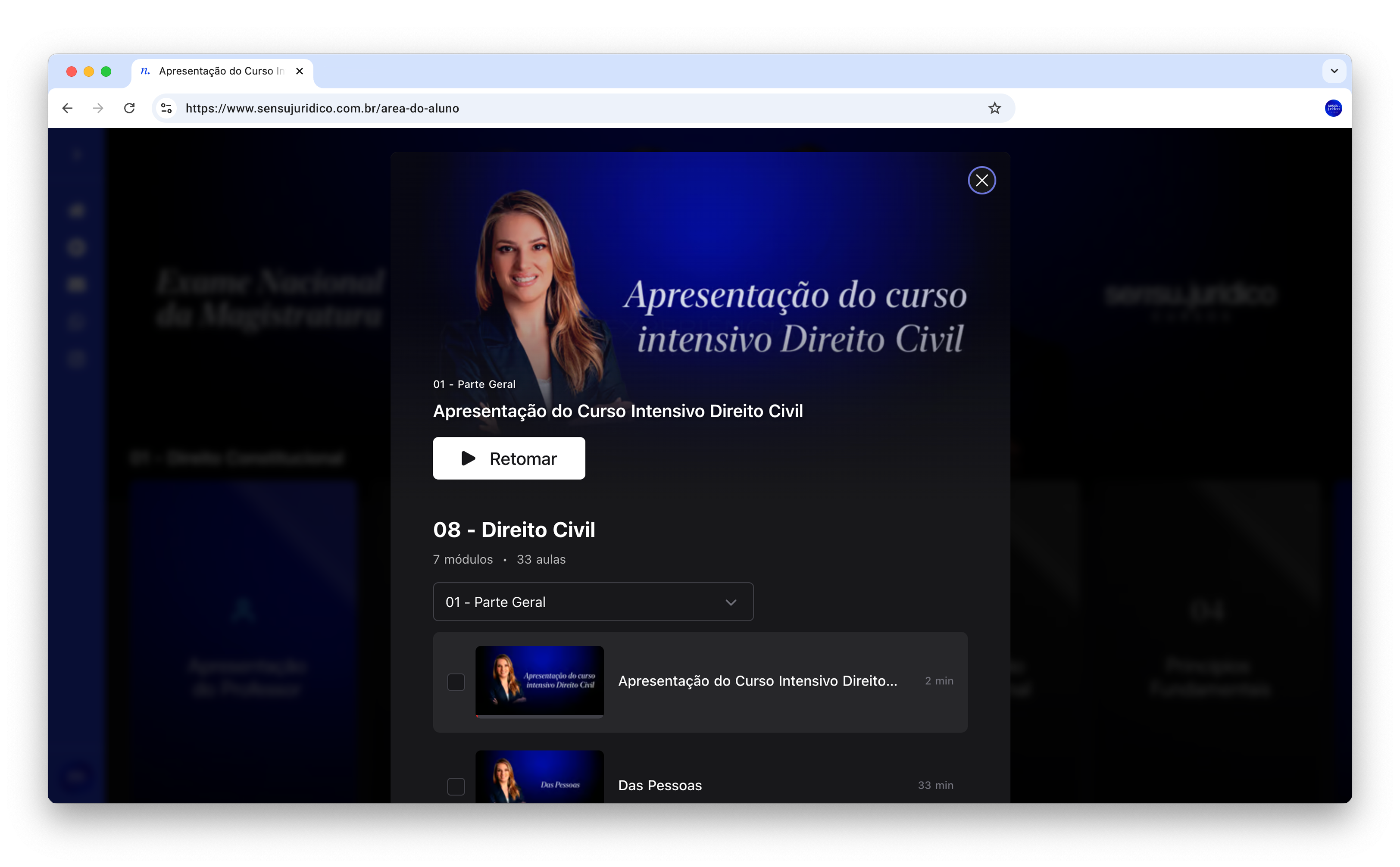 Área do Aluno - home - 02